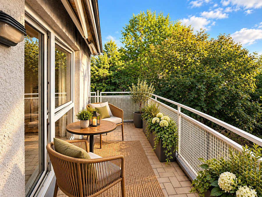 Balkon visualisiert – weitere Ansicht