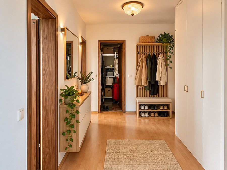 Diele mit Garderobe – weitere Ansicht