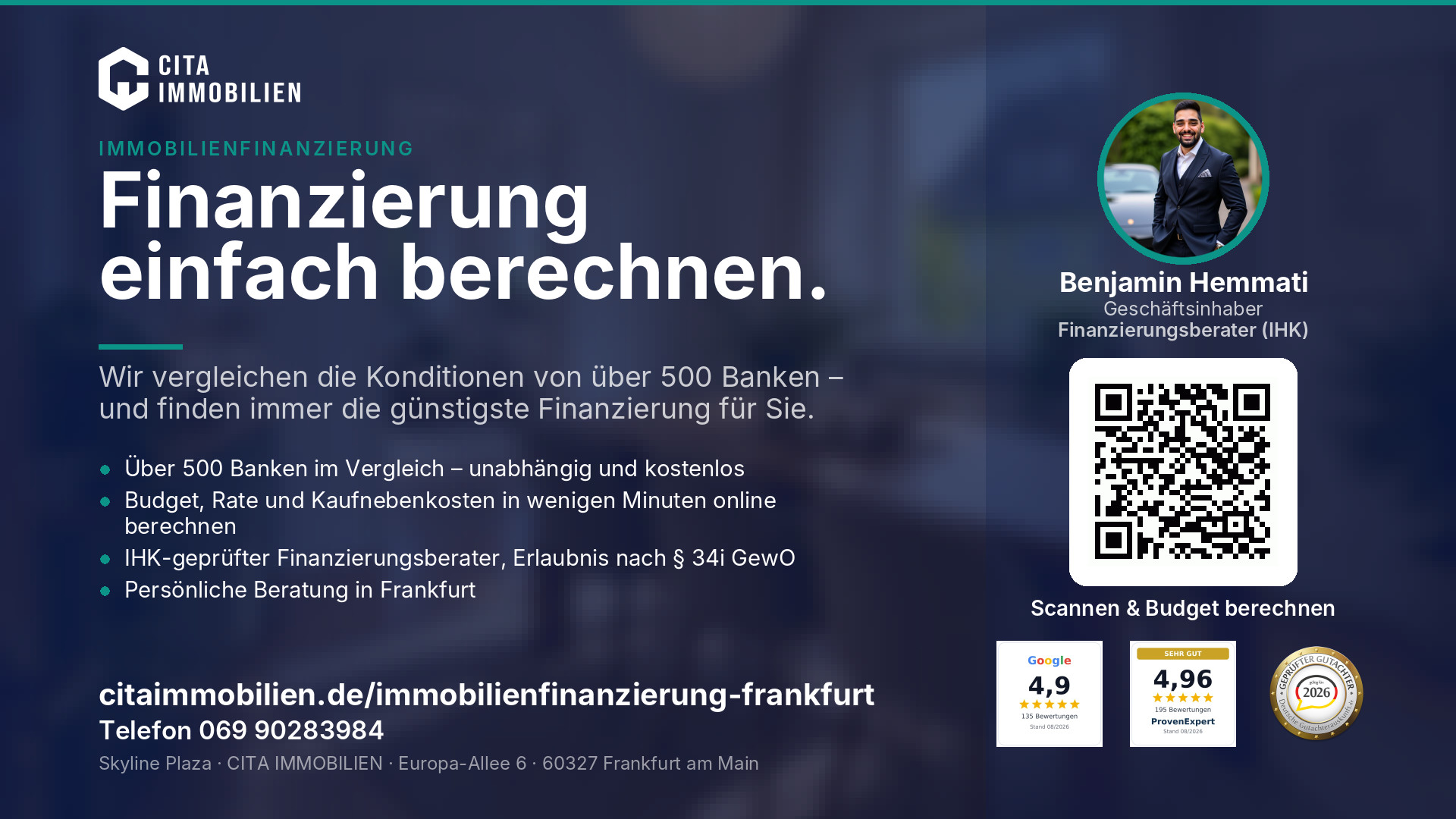Finanzierung einfach berechnen. – weitere Ansicht