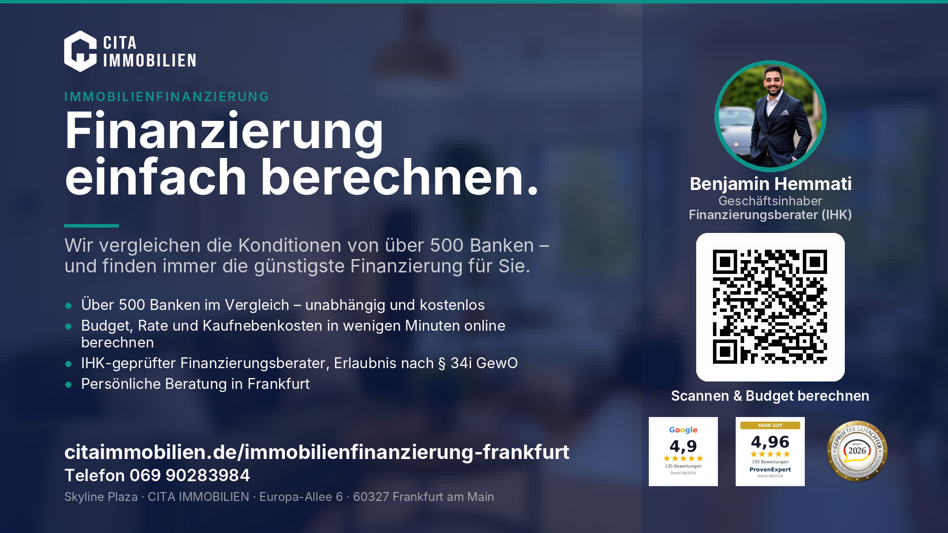 Finanzierung einfach berechnen. – weitere Ansicht