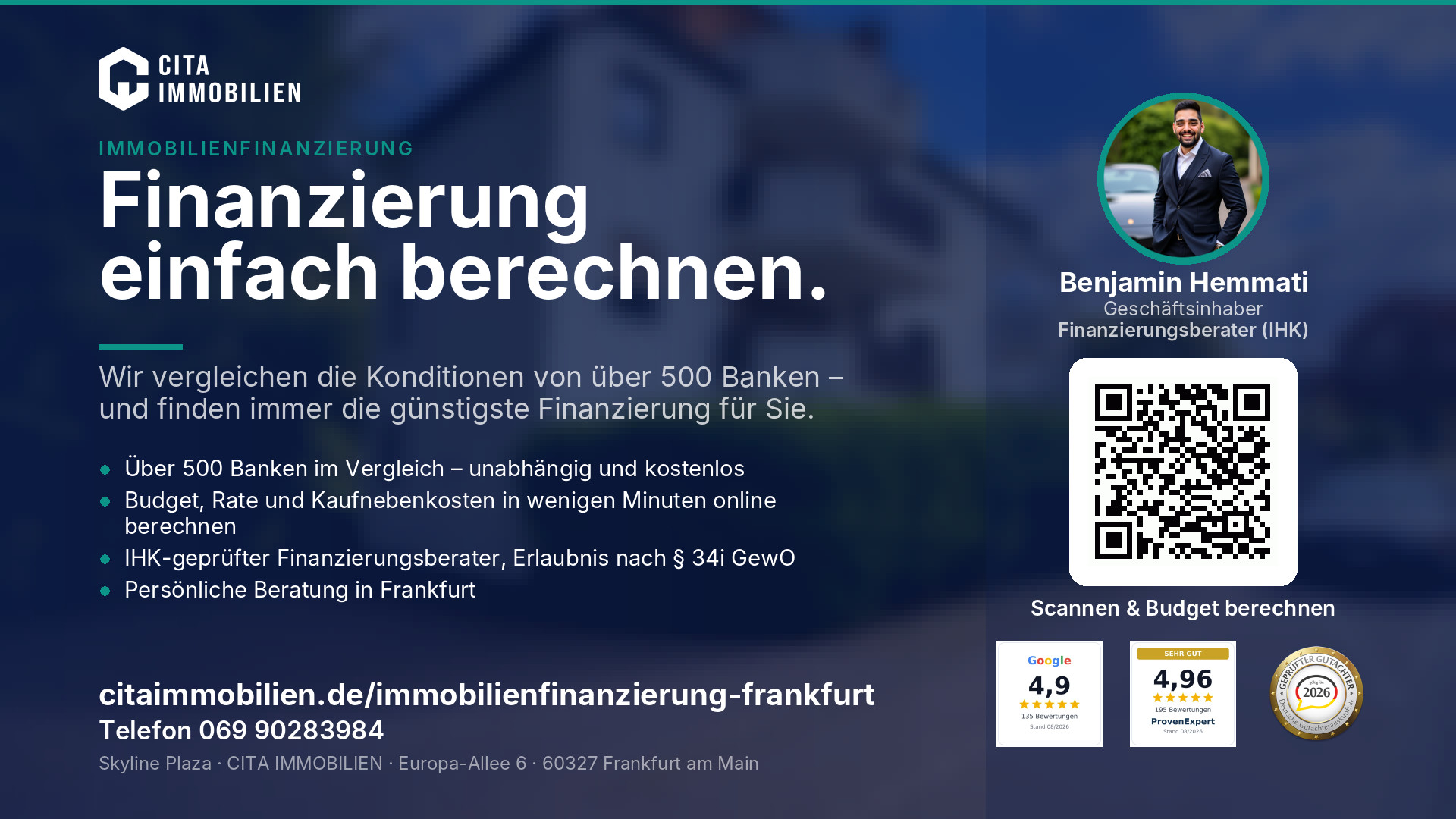 Finanzierung einfach berechnen. – weitere Ansicht