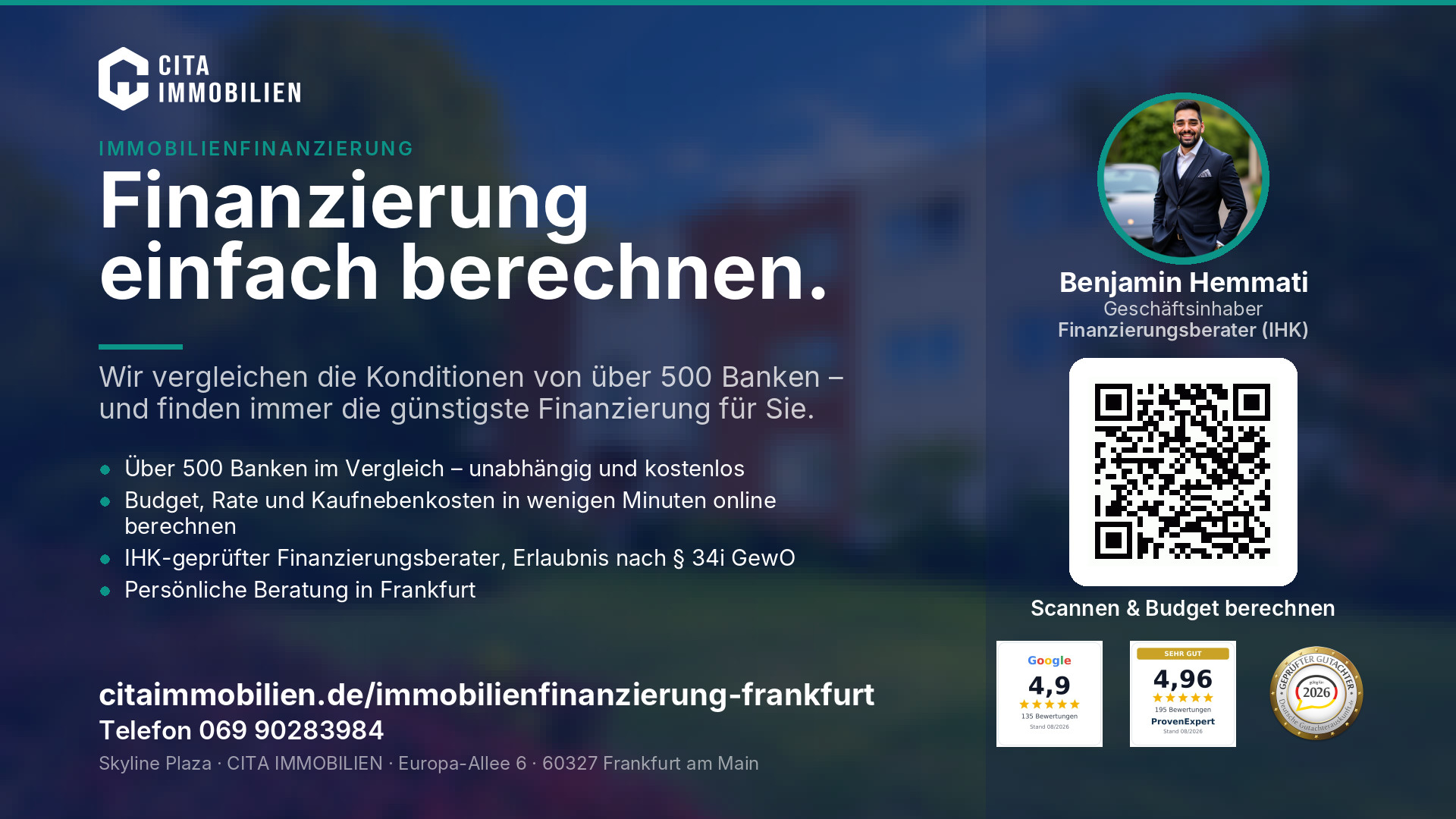 Finanzierung einfach berechnen. – weitere Ansicht