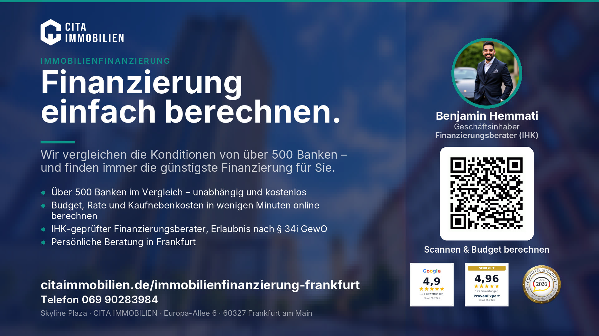 Finanzierung einfach berechnen. – weitere Ansicht