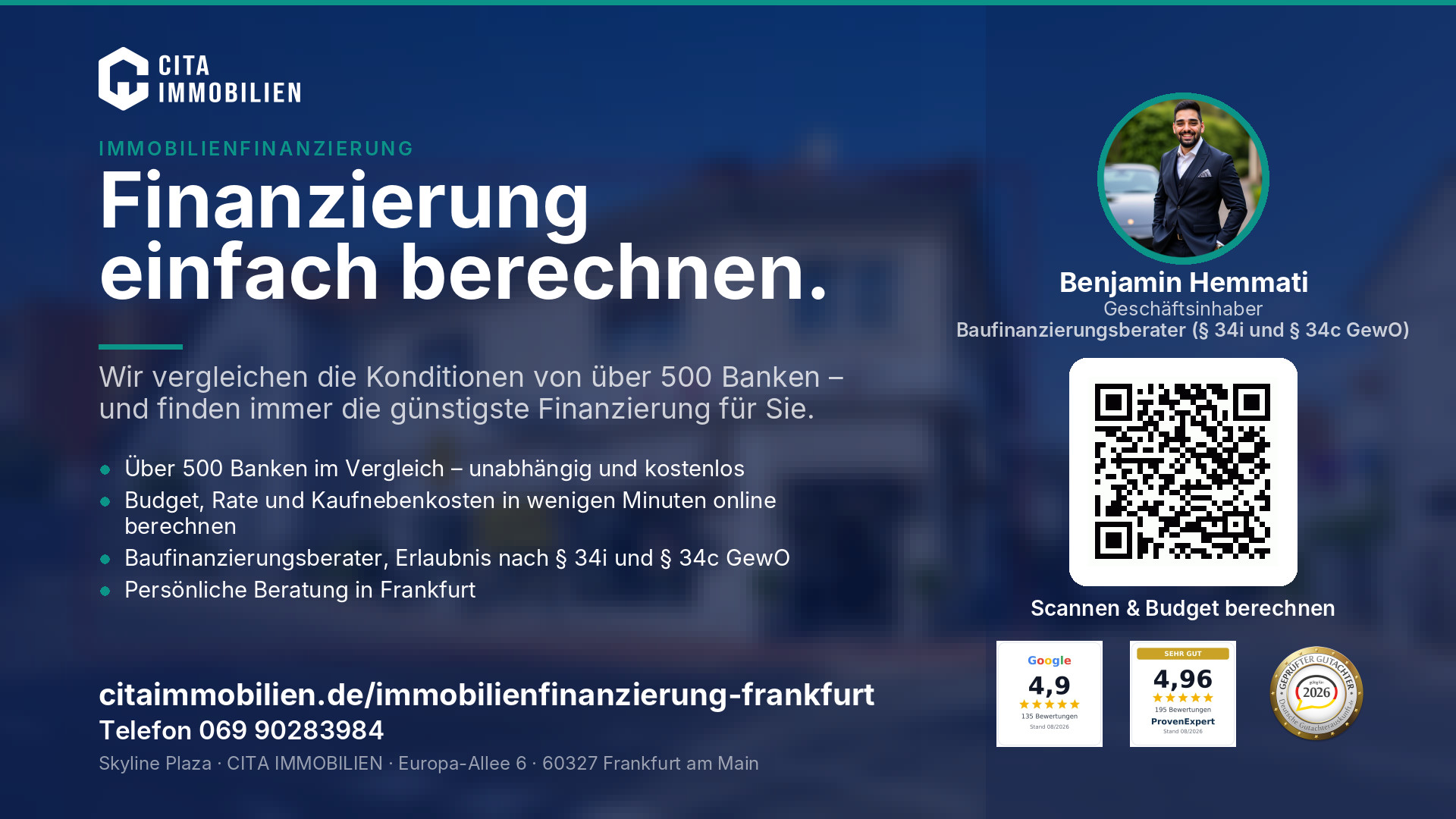 Finanzierung einfach berechnen. – weitere Ansicht