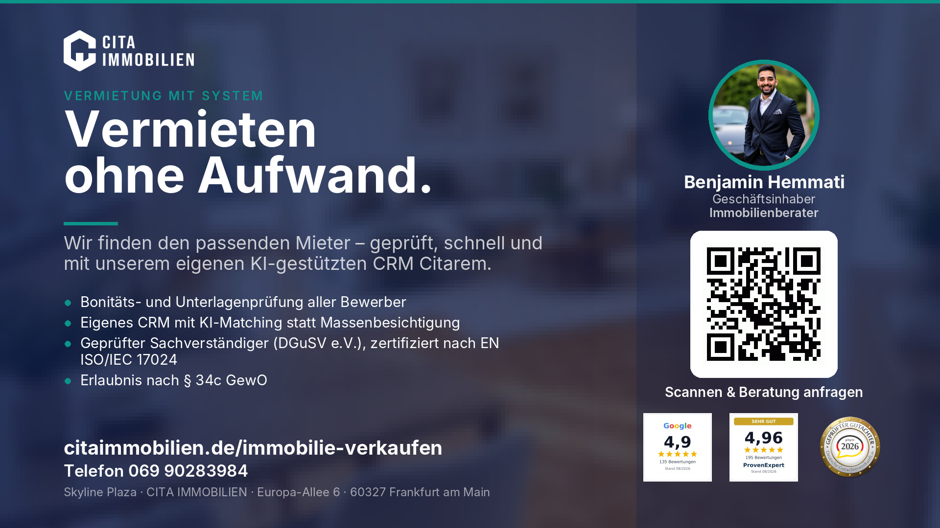 Vermieten ohne Aufwand. – weitere Ansicht
