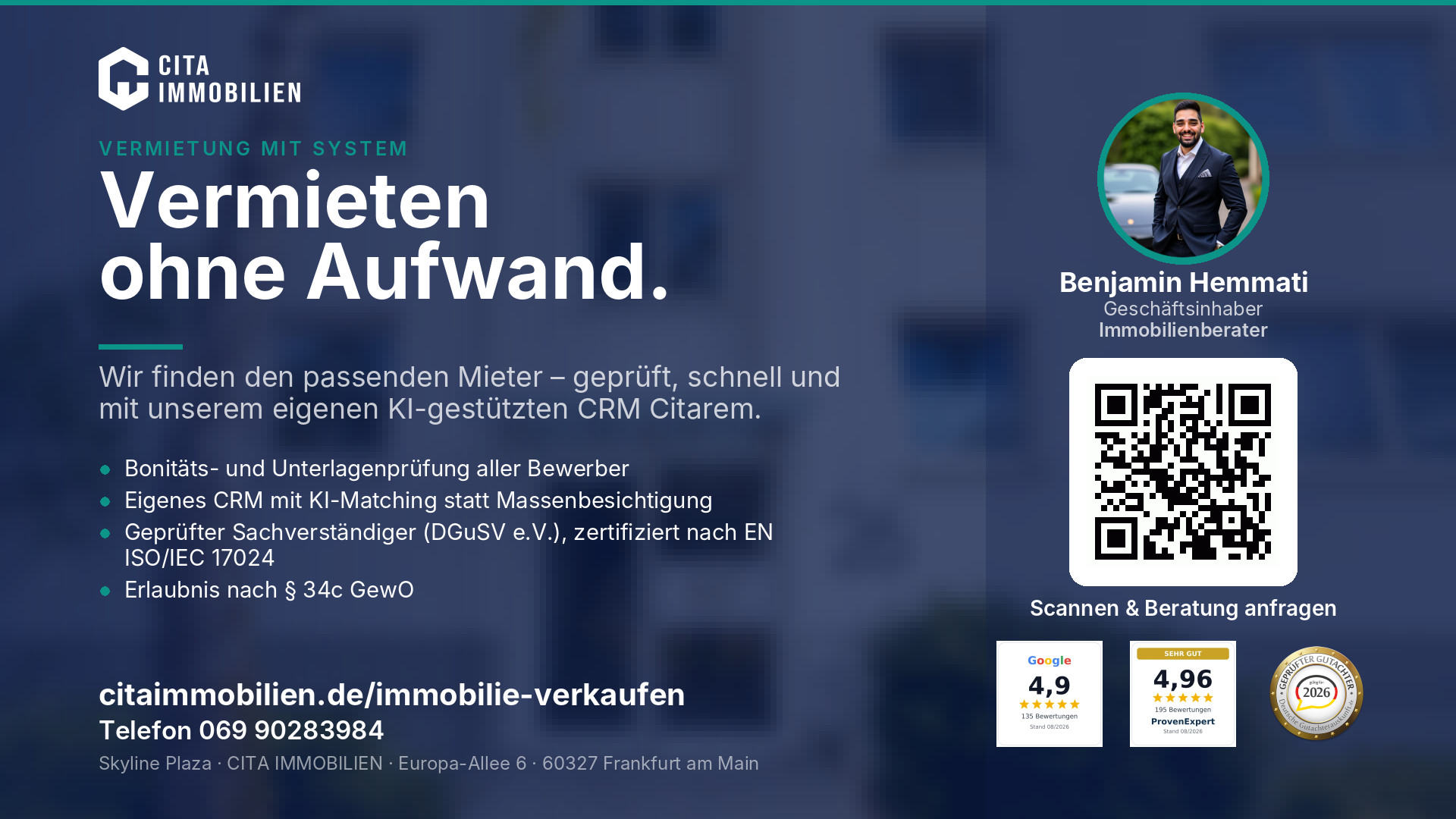 Vermieten ohne Aufwand. – weitere Ansicht