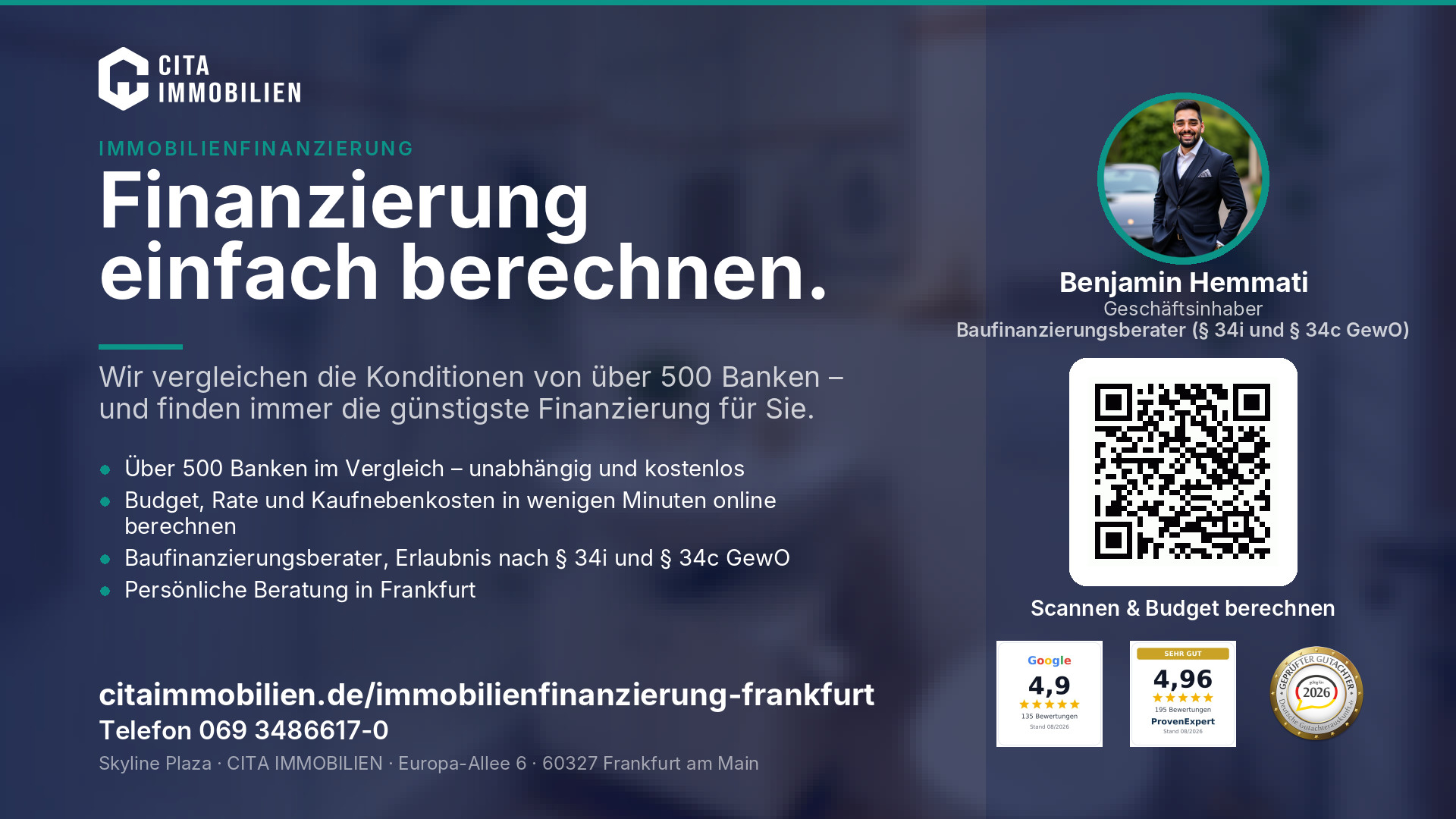 Finanzierung einfach berechnen. – weitere Ansicht