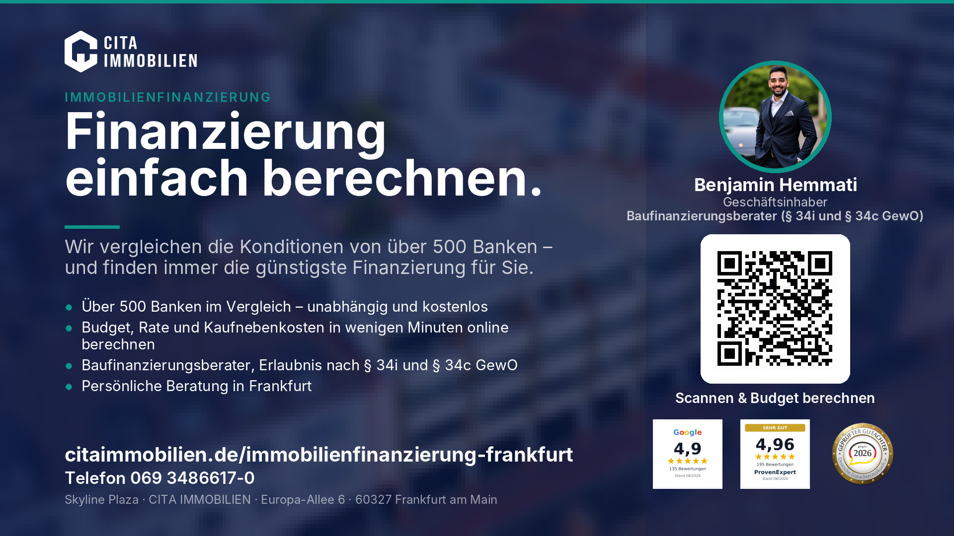 Finanzierung einfach berechnen. – weitere Ansicht