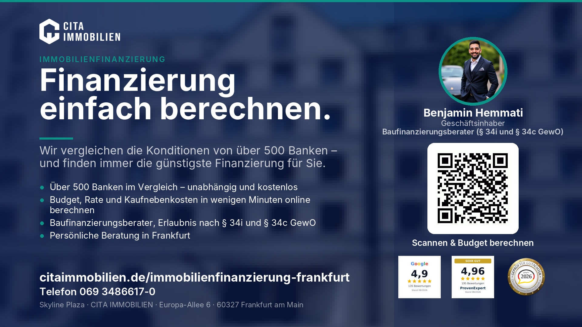 Finanzierung einfach berechnen. – weitere Ansicht