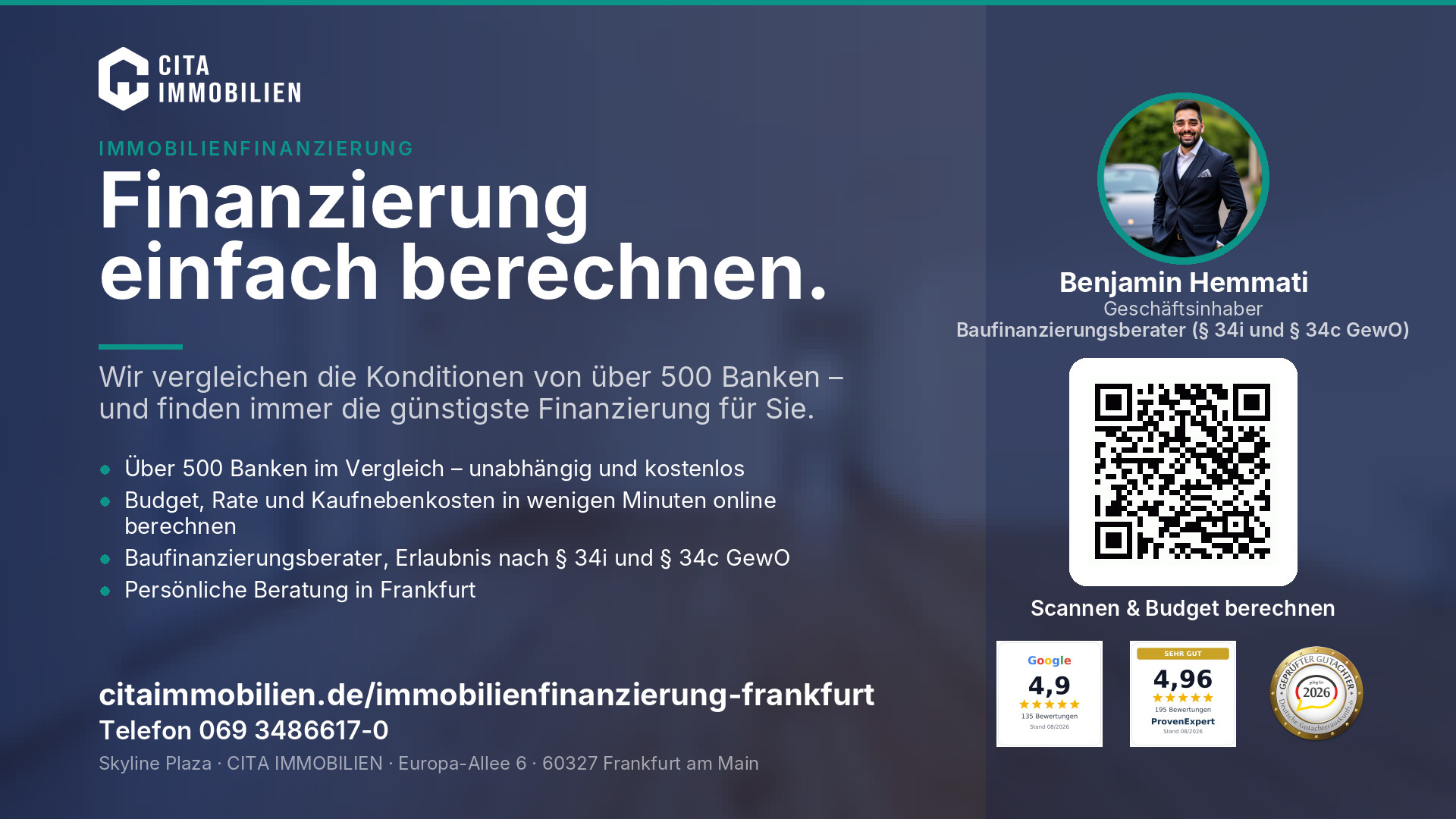 Finanzierung einfach berechnen. – weitere Ansicht