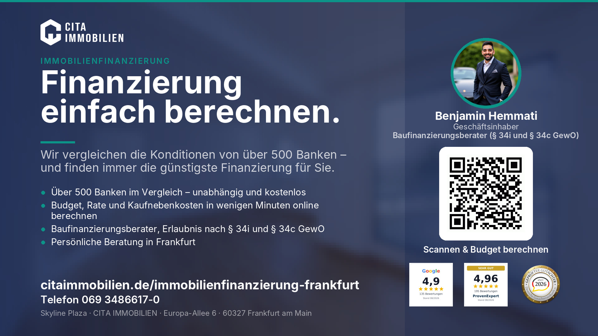 Finanzierung einfach berechnen. – weitere Ansicht