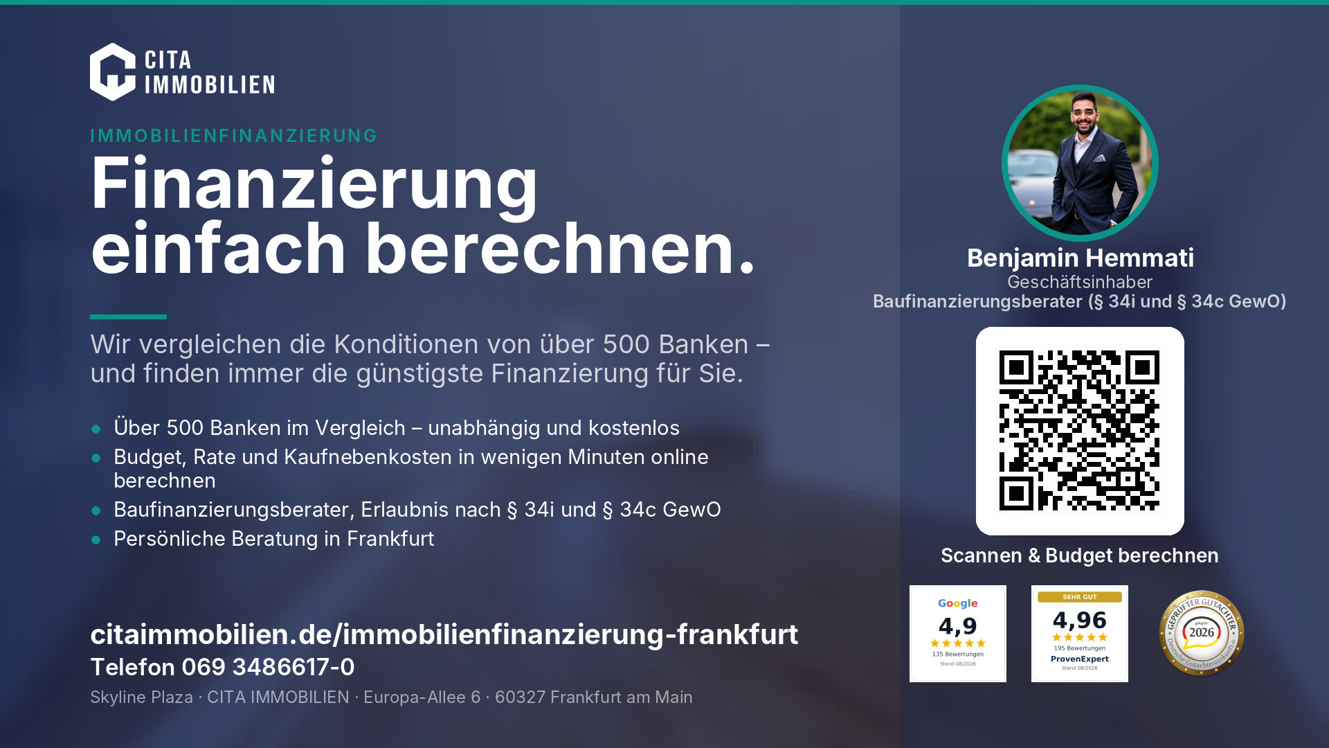 Finanzierung einfach berechnen. – weitere Ansicht