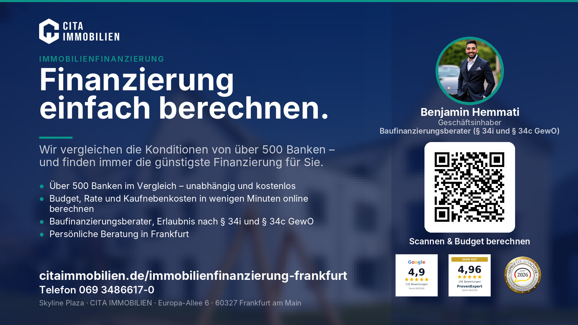 Finanzierung einfach berechnen. – weitere Ansicht
