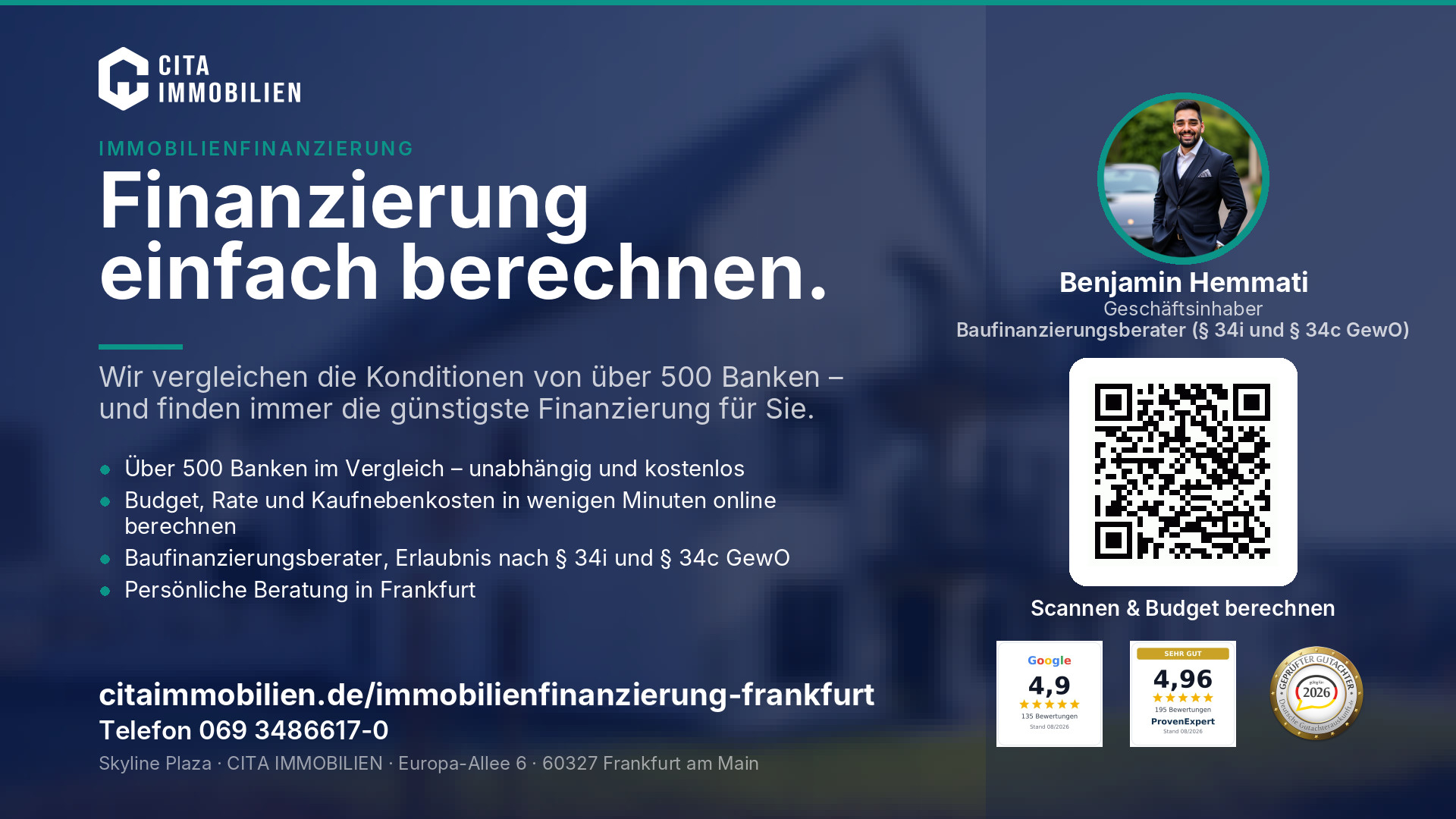 Finanzierung einfach berechnen. – weitere Ansicht