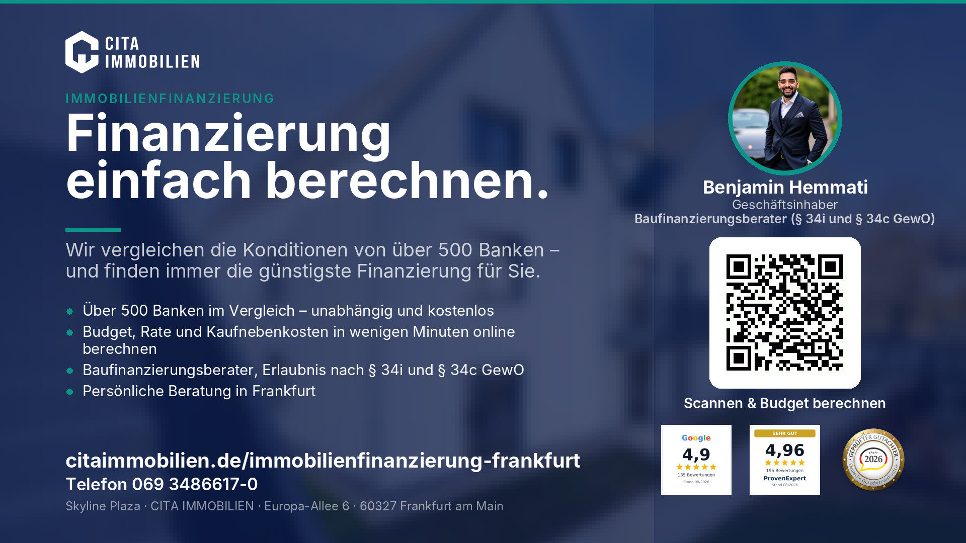 Finanzierung einfach berechnen. – weitere Ansicht