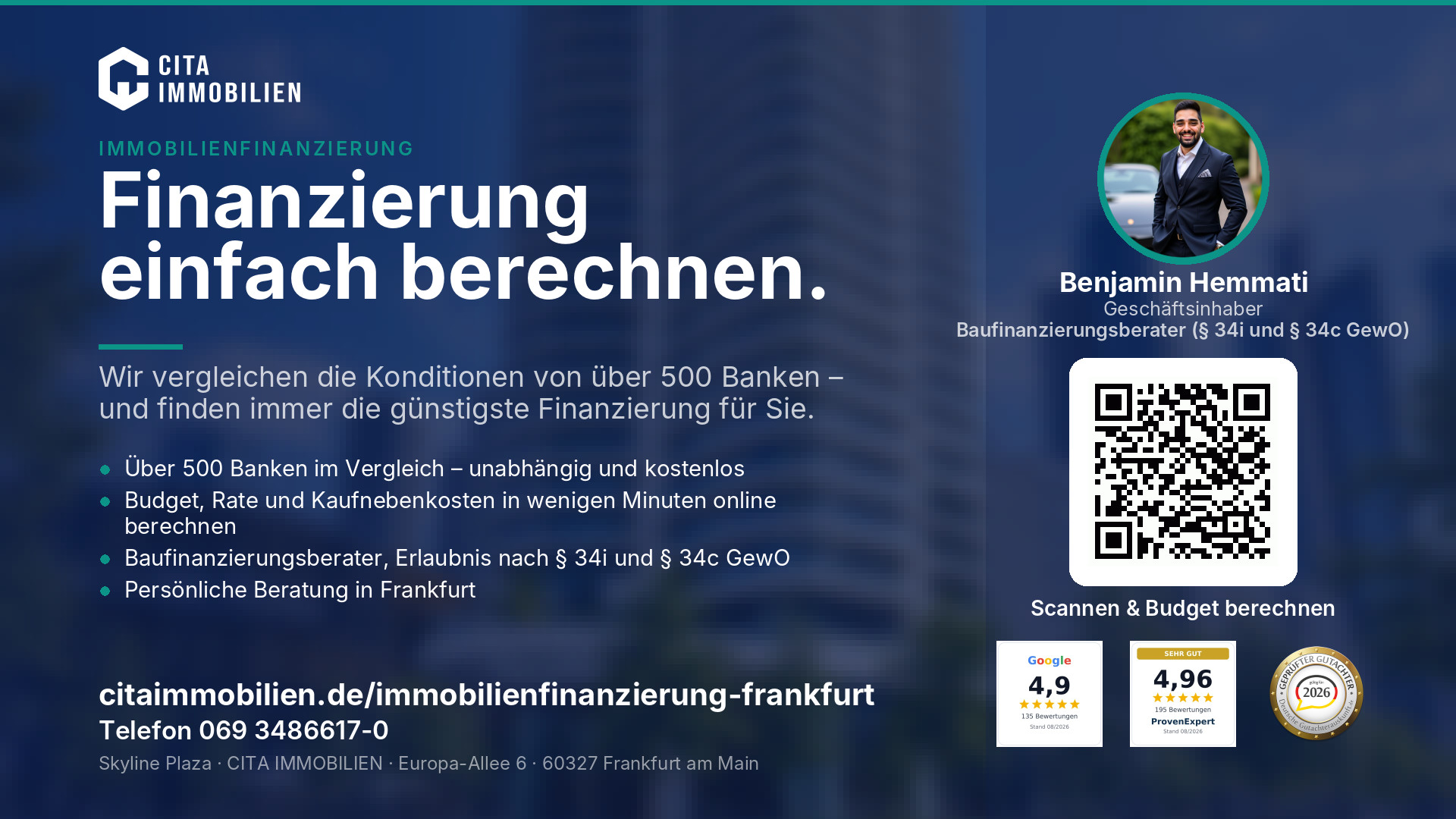 Finanzierung einfach berechnen. – weitere Ansicht