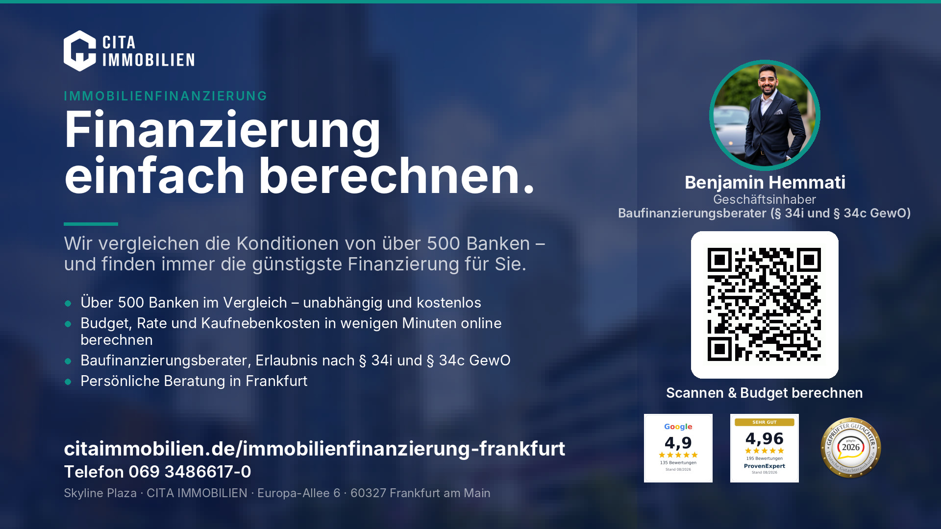 Finanzierung einfach berechnen. – weitere Ansicht